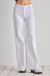 Women High Rise Waist Western Wide Leg jeans Baggy Denim Pants Zarnesh